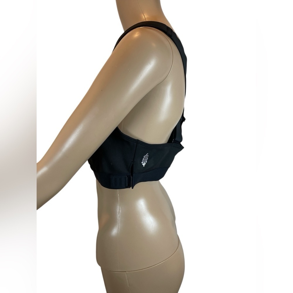 Free People Black Wireless Sport Bra Women Intimates size L - Picture 2 of 3